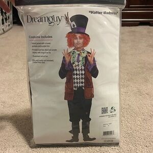 Dreamgirl Hatter Madness Kids Costume - Purple and Brown